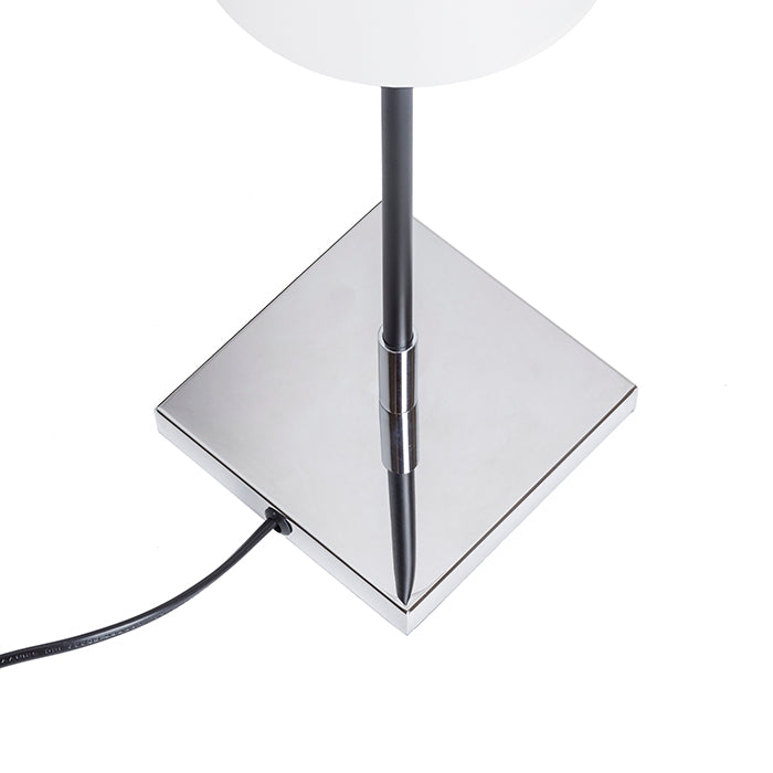 LULU stolní bílá/černá chrom 230V LED E27 8W