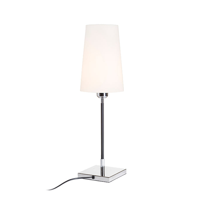 LULU stolní bílá/černá chrom 230V LED E27 8W