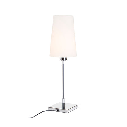 LULU stolní bílá/černá chrom 230V LED E27 8W