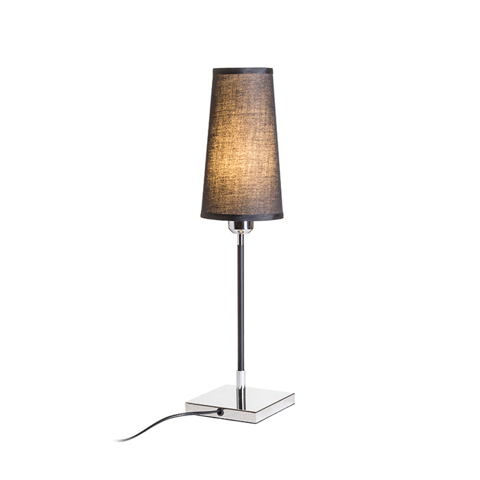 LULU stolní černá chrom 230V LED E27 8W