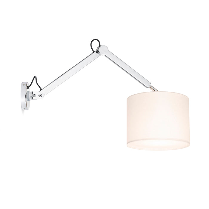 MADISON W nástěnná bílá chrom 230V LED E27 15W