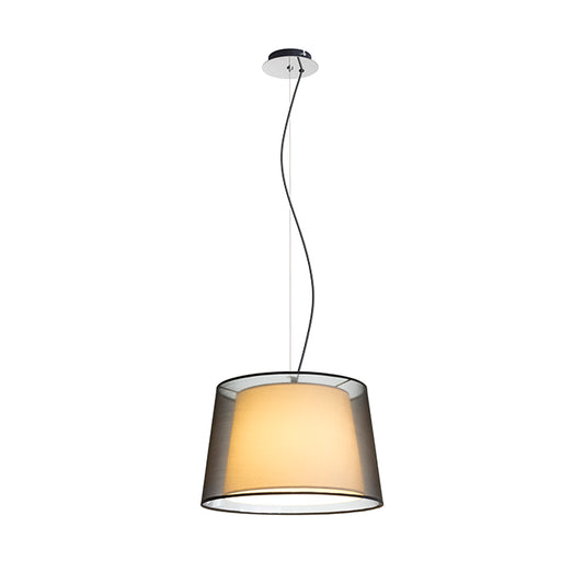 ESPLANADE závěsná transparentní černá/bílá chrom 230V LED E27 15W