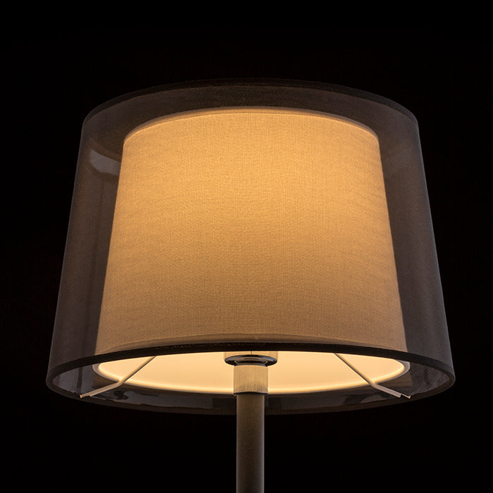 ESPLANADE stolní transparentní černá/bílá chrom 230V LED E27 15W