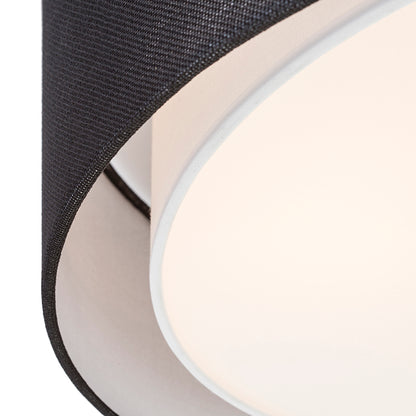 OTIS 50 stropní černá/bílá 230V LED E27 3x15W