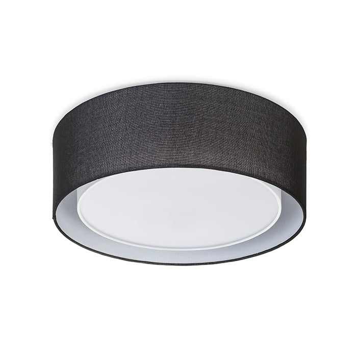 OTIS 50 stropní černá/bílá 230V LED E27 3x15W