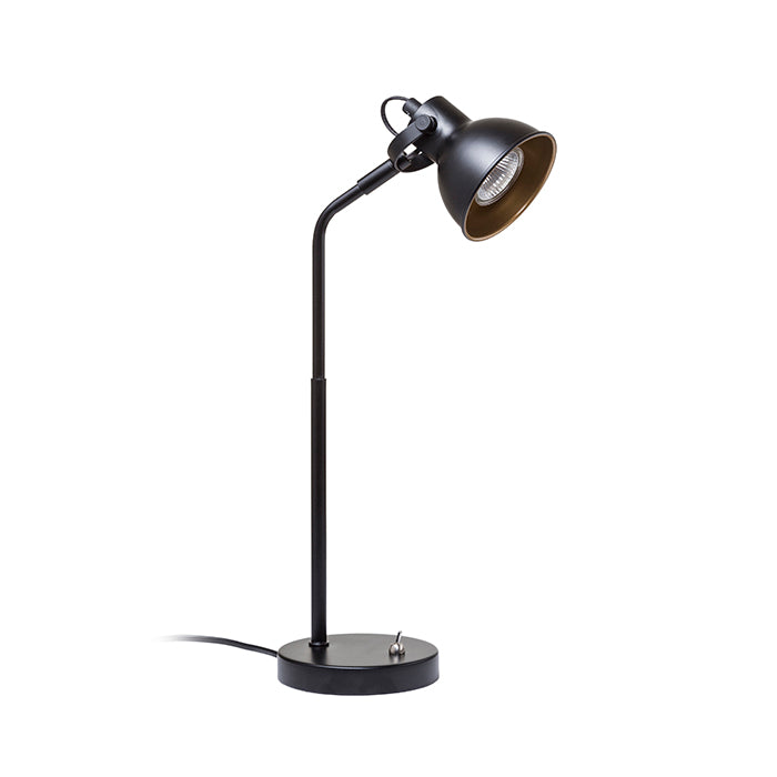 ROSITA stolní černá/zlatá 230V LED GU10 9W