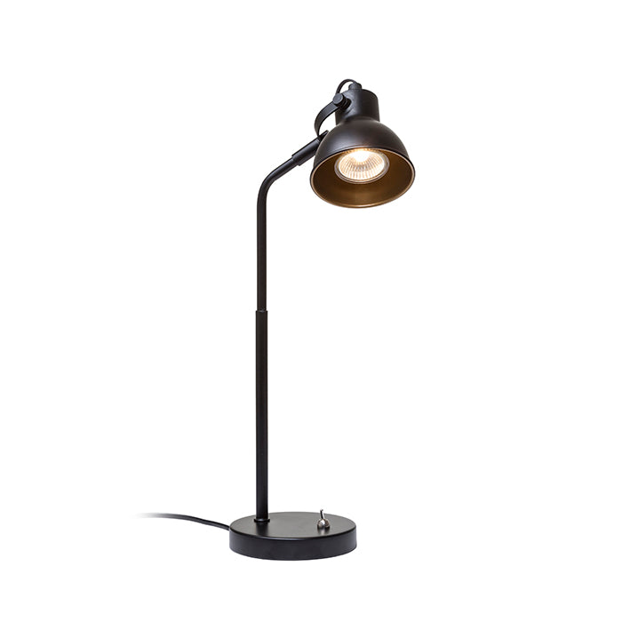 ROSITA stolní černá/zlatá 230V LED GU10 9W