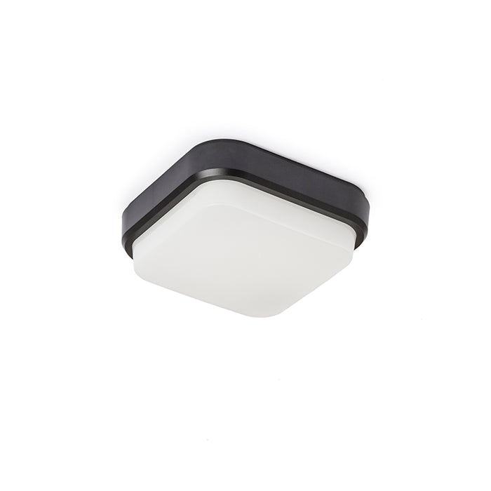 TARIS SQ 17 přisazená černá plast 230V LED 8W IP54 3000K