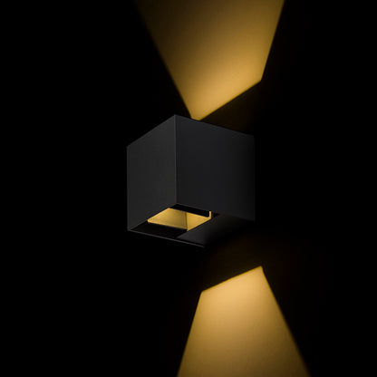 CARRE nástěnná antracitová 230V LED 2x3W IP54 3000K