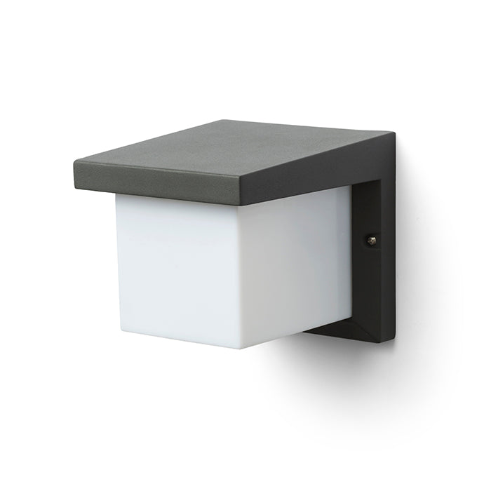 HIDE SQ nástěnná antracitová 230V LED E27 15W IP44