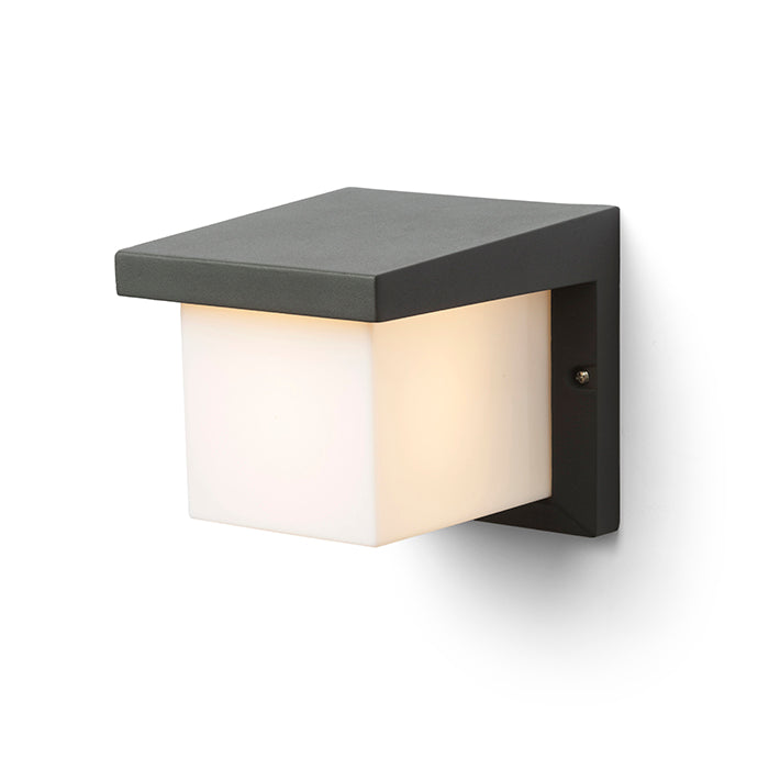 HIDE SQ nástěnná antracitová 230V LED E27 15W IP44