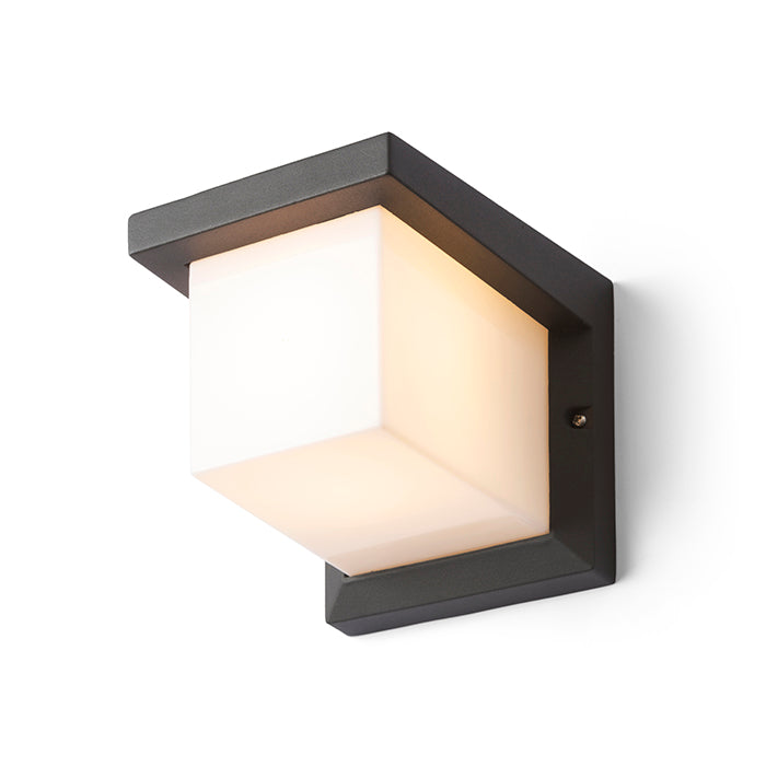 HIDE SQ nástěnná antracitová 230V LED E27 15W IP44