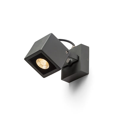 BORA nástěnná antracitová 230V LED 6W 44° IP54 3000K
