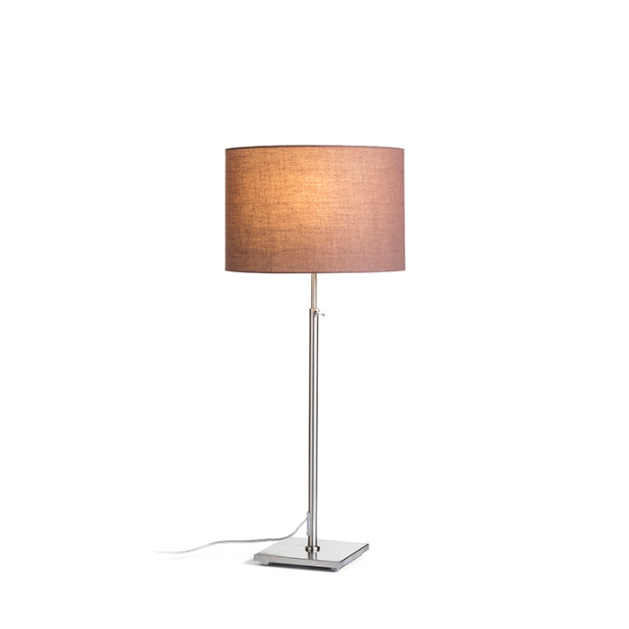 EDIKA stolní hnědá matný nikl 230V LED E27 15W