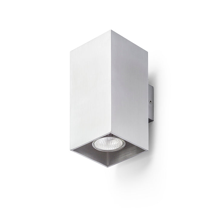 AGATE II nástěnná česaný hliník 230V LED GU10 2x7W