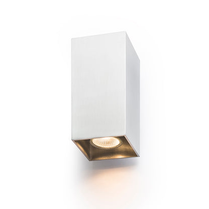 AGATE II nástěnná česaný hliník 230V LED GU10 2x7W