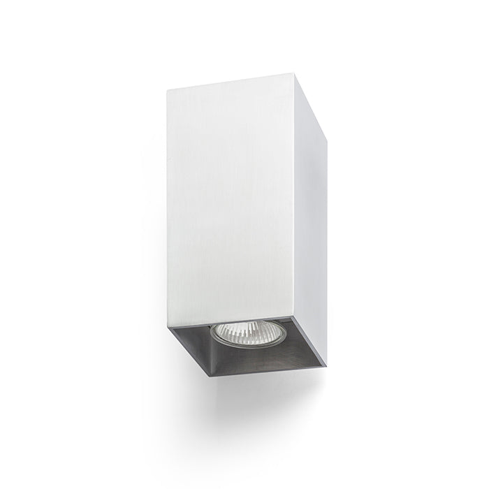 AGATE II nástěnná česaný hliník 230V LED GU10 2x7W