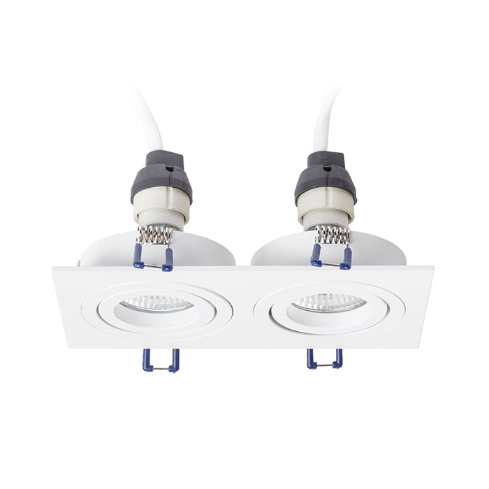 PASADENA GU10 SQ II zápustná bílá 230V LED GU10 2x7W