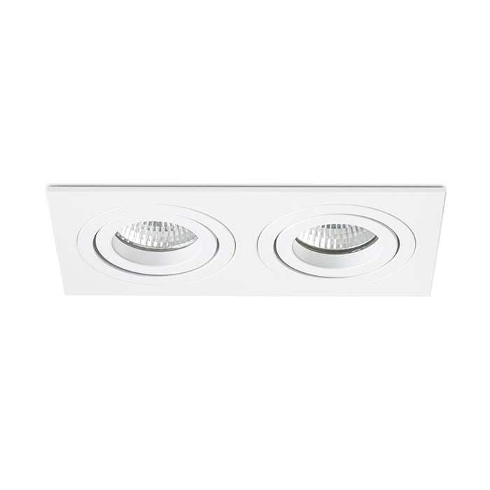 PASADENA GU10 SQ II zápustná bílá 230V LED GU10 2x7W