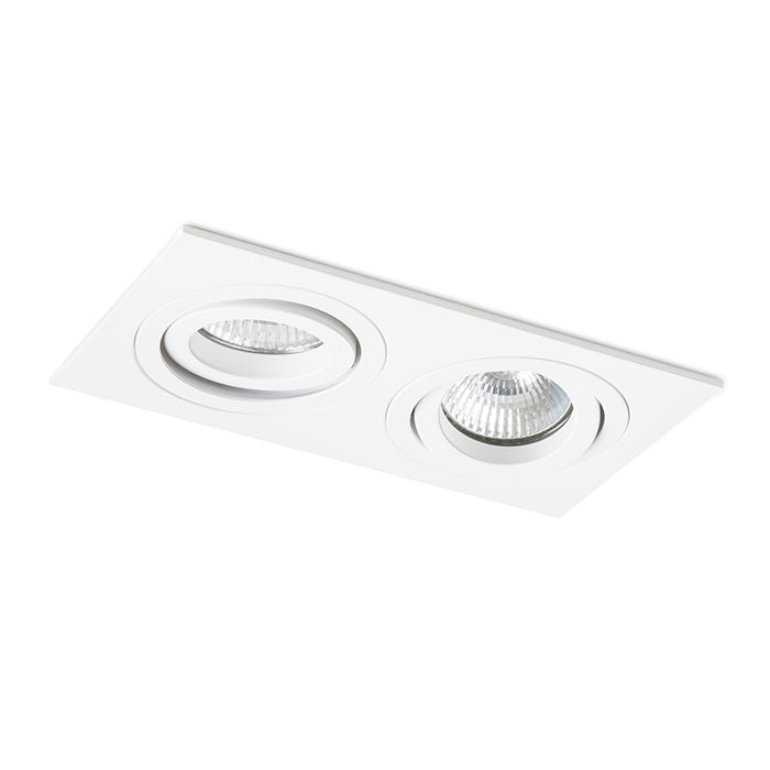 PASADENA GU10 SQ II zápustná bílá 230V LED GU10 2x7W