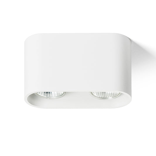 MANTOVA II stropní matná bílá 230V LED GU10 2x7W