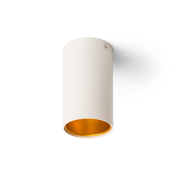 TUBA stropní matná bílá/zlatá 230V LED GU10 7W