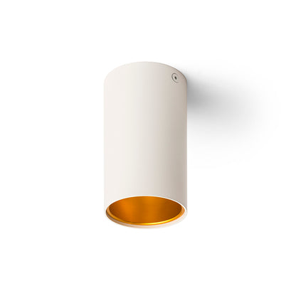 TUBA stropní matná bílá/zlatá 230V LED GU10 7W