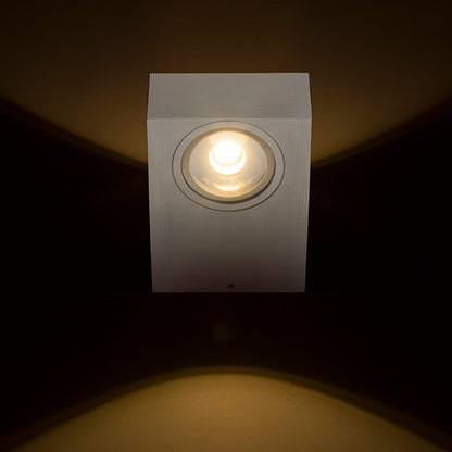 KORSO II nástěnná česaný hliník 230V LED 2x3W 120° IP54 3000K