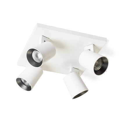KENNY IV stropní bílá/černá 230V LED GU10 4x8W