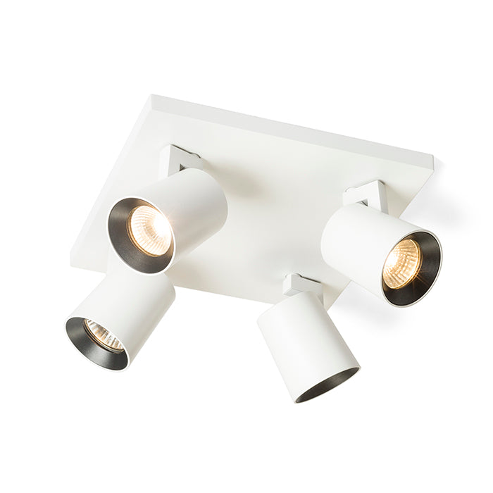 KENNY IV stropní bílá/černá 230V LED GU10 4x8W
