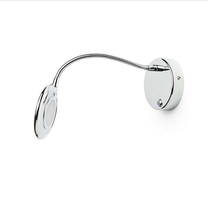 FLAP nástěnná chrom 230V LED 4.2W 120° 3000K