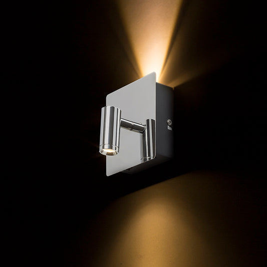 TIARA nástěnná chrom 230V LED 2x3W 25° 3000K