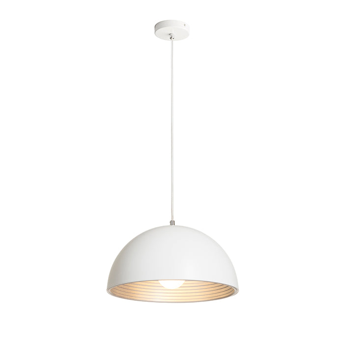 CARISSIMA 40 závěsná matná bílá/stříbrnošedá 230V LED E27 15W