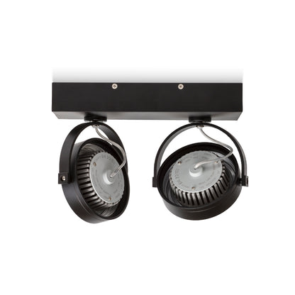 KELLY LED II DIMM nástěnná černá 230V LED 2x12W 24° 3000K