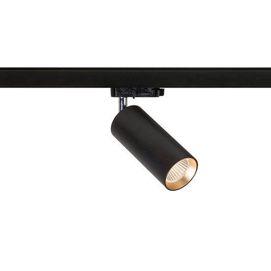 MAVRO DIMM pro tříokr. lištu černá/zlatá 230V LED 12W 38° 3000K