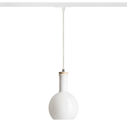PULIRE RD pro jednookr. lištu opálové sklo/dřevo 230V LED E14 6W