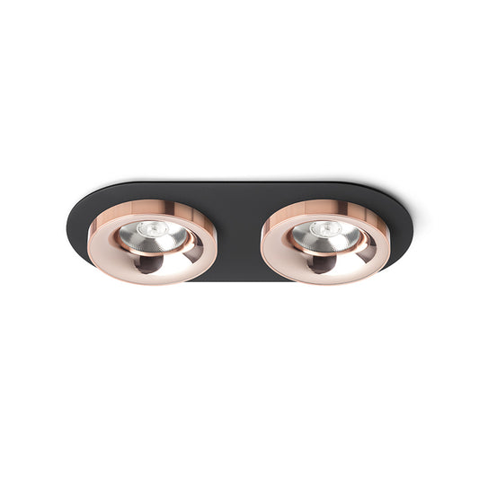 SHARM R II zápustná černá měď/měď 230V LED 2x10W 24° 3000K