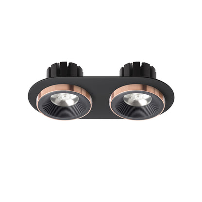 SHARM R II zápustná černá/černá měď 230V LED 2x10W 24° 3000K