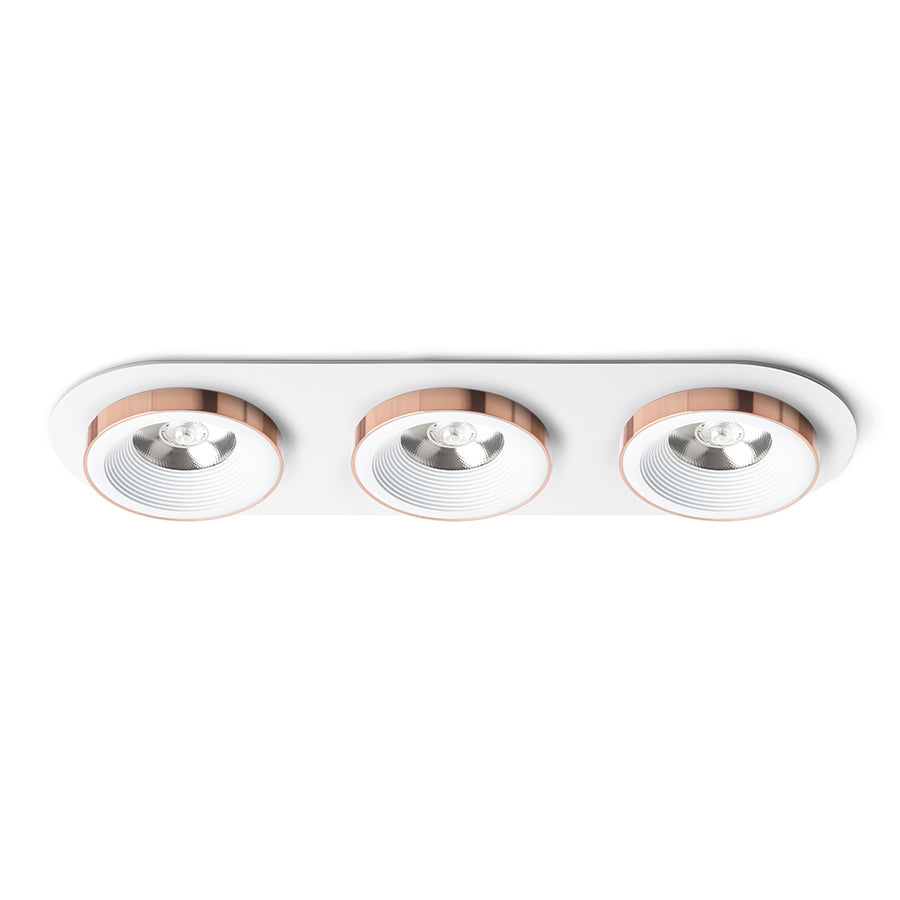 SHARM R III zápustná bílá měď 230V LED 3x10W 24° 3000K