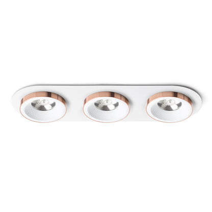 SHARM R III zápustná bílá měď 230V LED 3x10W 24° 3000K