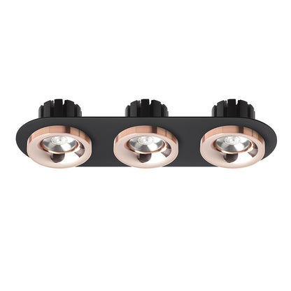 SHARM R III zápustná černá měď/měď 230V LED 3x10W 24° 3000K