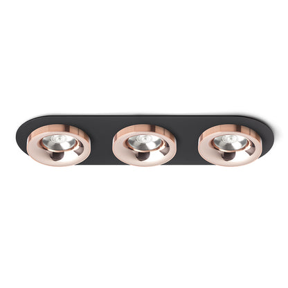 SHARM R III zápustná černá měď/měď 230V LED 3x10W 24° 3000K