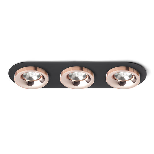 SHARM R III zápustná černá měď/měď 230V LED 3x10W 24° 3000K