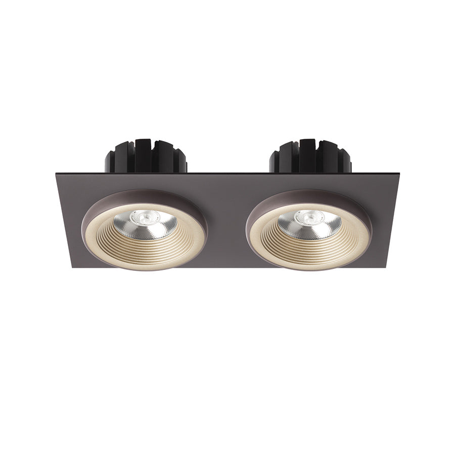 SHARM SQ II zápustná perleťová zlatá/hnědá 230V LED 2x10W 24° 3000K