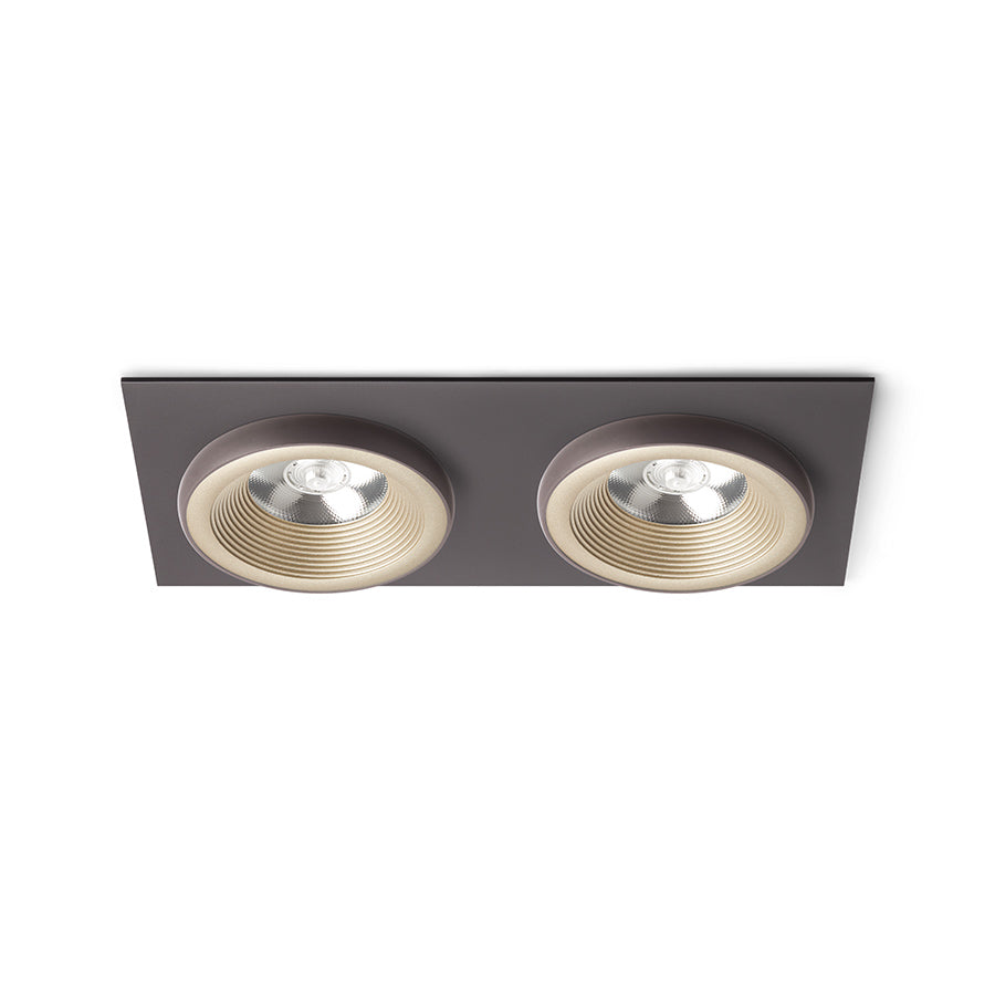 SHARM SQ II zápustná perleťová zlatá/hnědá 230V LED 2x10W 24° 3000K