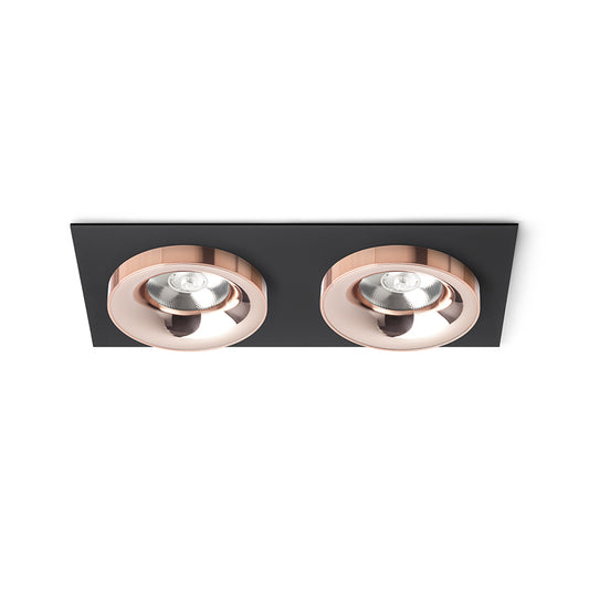 SHARM SQ II zápustná černá měď/měď 230V LED 2x10W 24° 3000K