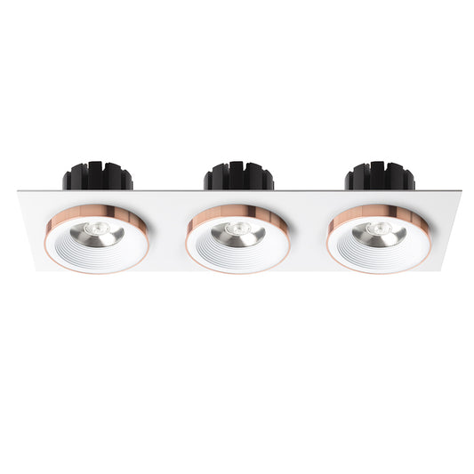 SHARM SQ III zápustná bílá měď 230V LED 3x10W 24° 3000K