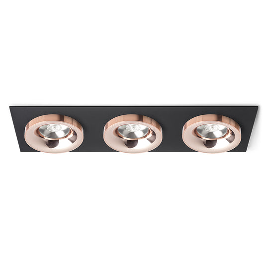 SHARM SQ III zápustná černá měď/měď 230V LED 3x10W 24° 3000K