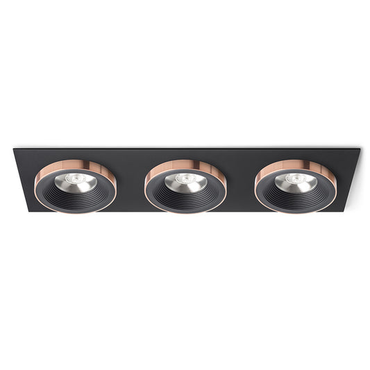 SHARM SQ III zápustná černá/černá měď 230V LED 3x10W 24° 3000K