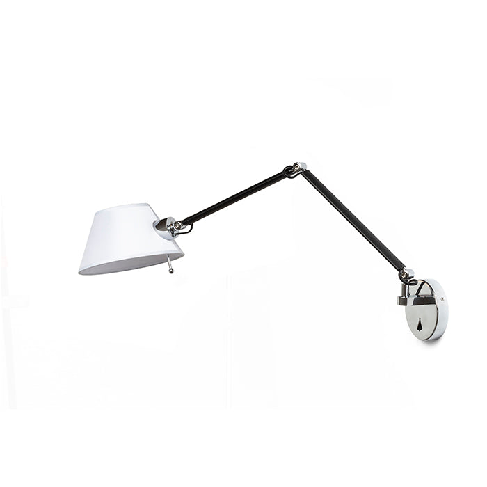 MONTANA nástěnná bílá/černá chrom 230V LED E27 11W
